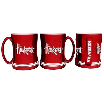 NCAA Nebraska Cornhuskers Relief Mug - 14oz