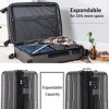 2 Piece Lightweight Suitcase Set ABS Luggage Set With TSA Lock & Expanable Spinner Wheels 20inch+24inch Set - 2 of 4