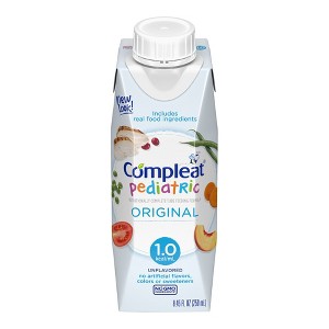 Compleat Pediatric 1.0mL, Nutritionally Complete Tube Feeding Formula, Unflavored, 250ml, 24 Count - 1 of 4