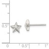 Black Bow Jewelry 6mm Nautical Star Post Earrings in Sterling Silver - image 2 of 3