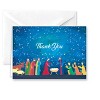 Paper Frenzy Abstract Nativity Christmas Religious Thank You Note Cards and White Envelopes - 25 pack - 2 of 2