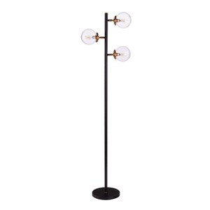 Holly & Martin Boltonly 3-Light Floor Lamp - Black - SEI - 1 of 4