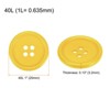 Unique Bargains Resin Craft Snap Round Flat 4-Hole Sewing Buttons 50 Pcs - 2 of 4