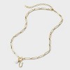 14K Gold Dipped Pearl Charm on Chain Initial Necklace - A New Day Gold - 3 of 4