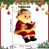 Santa Claus Reading Book Lamp, Christmas Santa Reading Book Lamp, Cute Light Up Santas Statue Vintage, Christmas Table Decor Vintage Night Light - 2 of 4