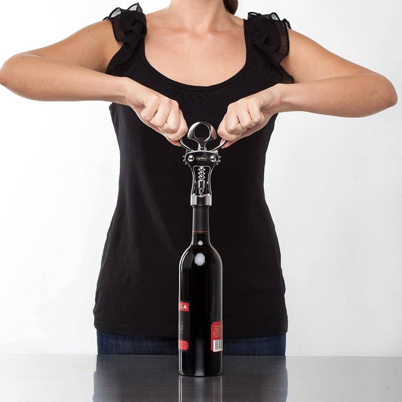 ZYLISS Easy Corkscrew Wine Opener 7.5&#34; Stainless Steel E930046U, 6 of 8