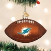 Old World Christmas Blown Glass Ornament for Christmas Tree, Miami Dolphins Football - 2 of 4