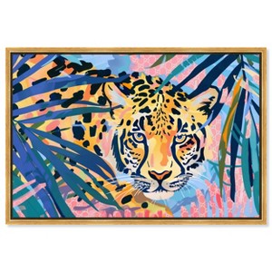 Art Remedy Relaxing Cheetah Tropical Jungle Animals Wall Art Framed - 1 of 4