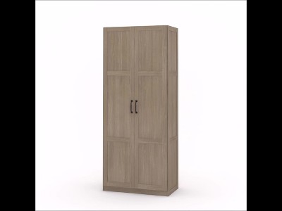 Bin Storage Cabinet With 3 Half-Width Shelves