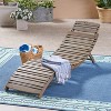 Osparple Outdoor Patio Lounge Chair, Wood Foldable Chaise Lounges Chair - 2 of 4