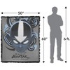 Avatar The Last Airbender Airbender Blue And Black Kanji Blanket 50"x60" Woven Tapestry - 2 of 4