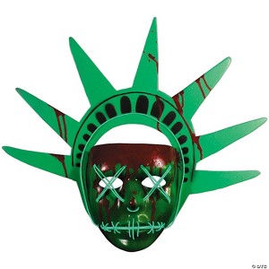 Trick or Treat Studios Adults The Purge™ Lady Liberty Light- Up Mask - 1 of 1