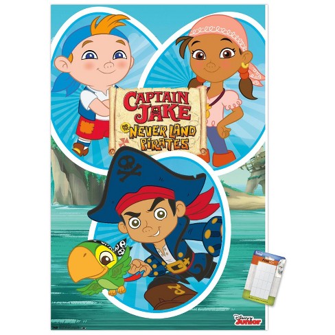 Trends International Disney Captain Jake - Group Unframed Wall Poster Print  White Mounts Bundle 22.375 X 34 : Target