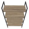 SEVOBAL Decorative Bookshelf Display Shelf Modern Four Tier Bookcase with Sleek Shelving for Living Room, taupe, 23.75"*12"*48" - 2 of 4
