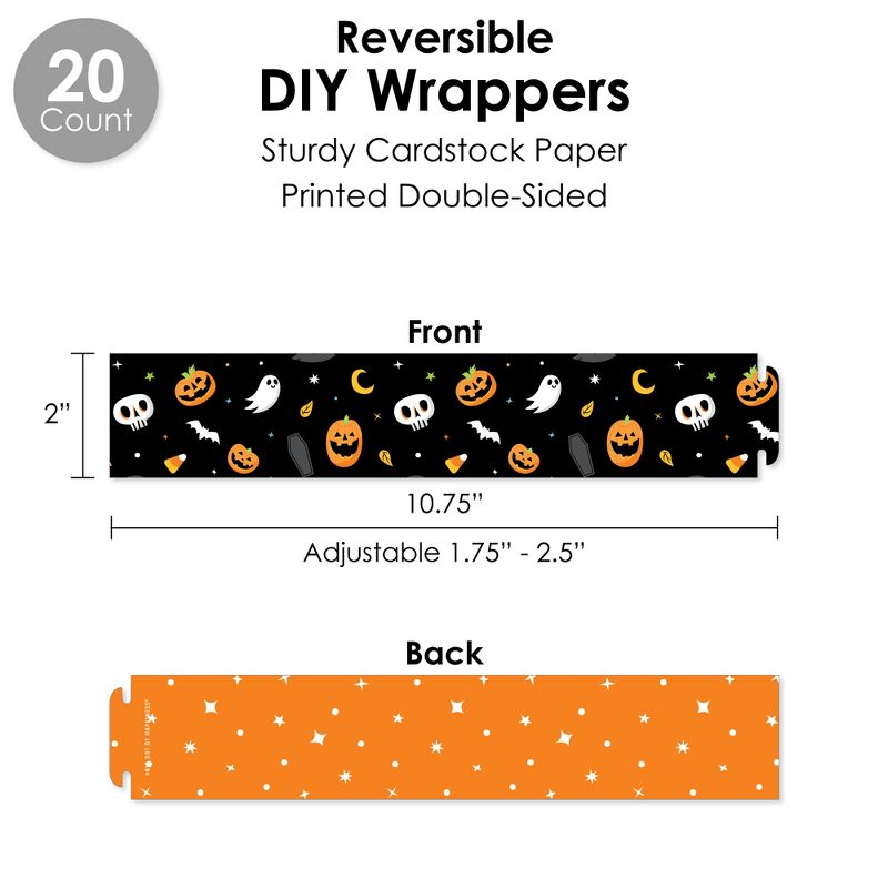 Big Dot of Happiness Jack-O'-Lantern Halloween - Kids Halloween Party Favors and Cupcake Kit - Fabulous Favor Party Pack - 100 Pc, 3 of 9