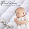 Aoibox Queen Mattress Pad Pillow Top Quilted Fitted Cover 21 Inch Deep Pocket Cooling Soft Cotton Topper White - 4 of 4