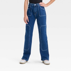 Girls' High-Rise Baggy Jeans - art class™ - 1 of 3