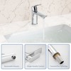 PAGED Brass Bathroom Faucet Single Handle Lavatory Basin Sink Faucet with Advanced Aerator, 1-Hole Faucet for Bathroom Sink - 2 of 4