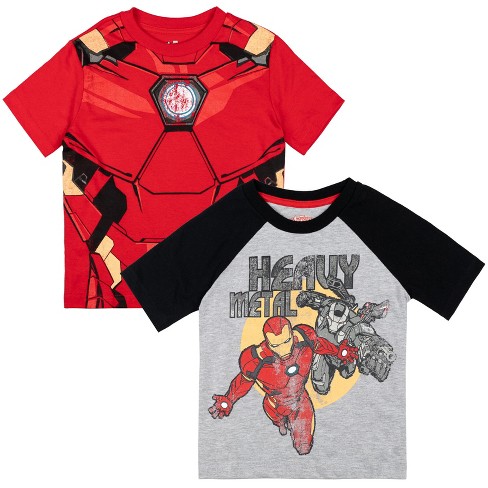 Evergreen Classics Avengers Iron Man Big Boys 2 Pack T-shirts 18-20 :
