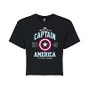 Women's - Marvel - Captain America The First Avenger Cropped Graphic T-Shirt - 2 of 4