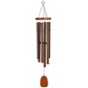 Wind & Weather Small Bronze-Colored Aluminum Amazing Grace Wind Chime With Ash Wood Disk And Wind Catcher - image 3 of 3