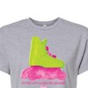 Women's - Barbie - Rollerblading Barbie the Movie Cropped Graphic T-Shirt - 2 of 4