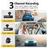 Z-EDGE™ T3P Triple Car Cameras for 4K Front, and 1080p Inside and Rear, 3-Channel Touch-Screen Dash Camera with Wi-Fi® and GPS in Black - 4 of 4