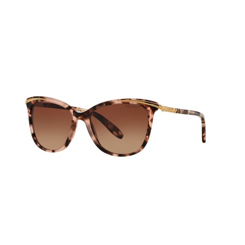 Ralph RA5203 54mm Woman Cat Eye Sunglasses Polarized Polarized Gradient  Brown Lens