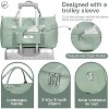 Luupatchy Women's Gym Tote Duffle Bag With Wet Pocket & Shoe Compartment, Airplane-Friendly Carry-On for Travel/Dance/Ballet/Overnight - 4 of 4