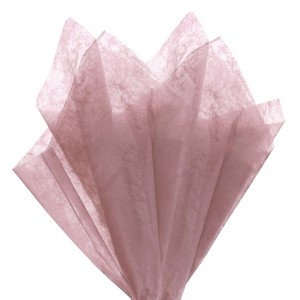 Cotton Translucent Waterproof Gift Wrap Paper 38 Pcs Light Rose - 1 of 4