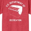 Americana US Department Of Recreation Men's Red Heather T-Shirt - 3 of 3