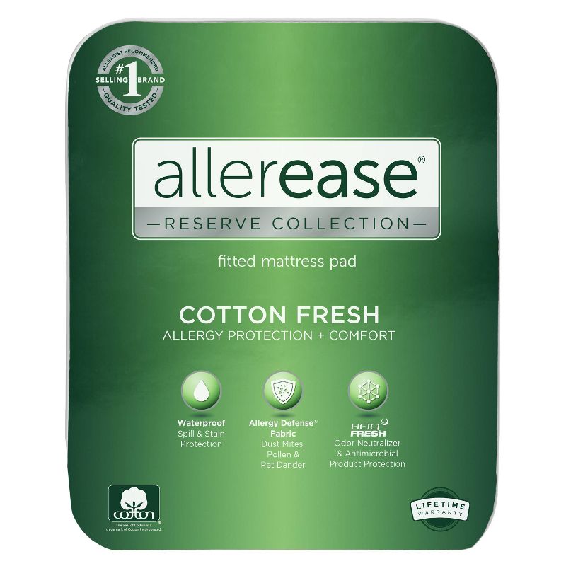 Reserve Cotton Fresh Mattress Pad - Allerease, 1 of 5