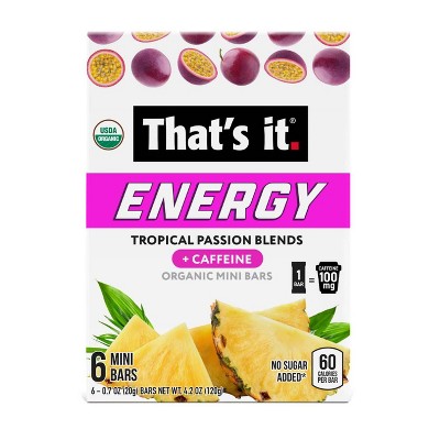 That's it. Tropical Passion Blends Energy Bars - 4.2oz/6ct