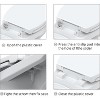 Round Toilet Seat, Quiet-Close Design, Grip-Tight Bumpers, Quick-Release Hinges, Slow Close Lid, Full Flat White, Easy Installation - 4 of 4