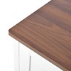 Akoasm Modern Tall Wood Storage Dresser with 4 Drawer For Living Room, Hallway & Entryway-Ivory White - 3 of 4