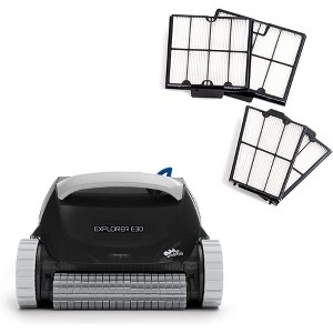 Dolphin Explorer E30 Wi-Fi Pool Cleaner with Ultra-Fine Filters for Ultimate Clean, for Inground Pools up to 50 FT - 1 of 4