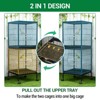 55 Inch Bird Cage for Parakeets/Cockatiels/Lovebirds – 20.25" Wide Spacious Aviary, Wooden Perches + 4 Feeding Doors & Easy-Clean Tray - 4 of 4