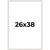 PosterPalooza | Textured White Picture Frame - UV Acrylic, Foam Board Backing, Hanging Hardware - 2 of 4