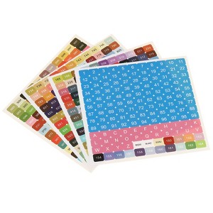 Unique Bargains Paper Diamond Painted Number Stickers 6.5 x 6.89 Inch 1 Set - 1 of 4