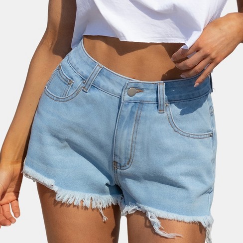 Target on sale distressed shorts