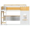 Polibi Kids Castle Loft Bunk Bed with Windows, Doors & Convertible Lower Play or Sleep Space - 4 of 4