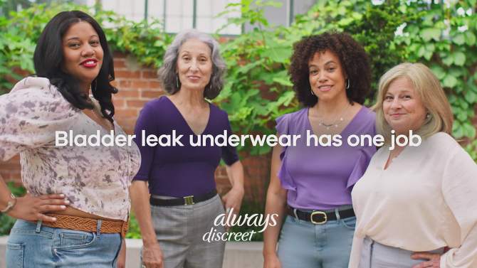 Always Discreet Adult Postpartum Incontinence Underwear for Women - Maximum Protection, 2 of 11, play video