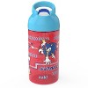 Zak Designs 2pk 16 fl oz Plastc Atlantic Sonic The Hedgehog Water Bottles: Kids & Toddler Portable Drinkware, Dishwasher-Safe - 4 of 4