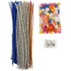 John Bead Craft Combo Pack Pipe Cleaners Pompoms Googly Eyes Activity Kits Glitter Mix 300 Pieces - 4 of 4