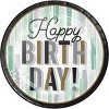 Creative Converting Minted Milestone Chocolate Chip Mint 60th Birthday Plates and Napkins Set 16ct - 2 of 4