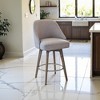 Starlight Canyon Home,Gray Swivel Counter Stools with Solid Wood Frame, Ideal for Kitchen or Bar - 4 of 4