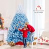 Tangkula Artificial Christmas Tree Hinged Snow Flocked Xmas Tree w/ Lush Branch Tips - 4 of 4