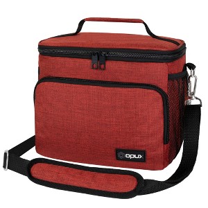 OPUX Insulated Lunch Box Men Women, Large Soft Cooler Bag Work School Picnic, Leakproof Tote Shoulder Strap Kid Adult - 1 of 4