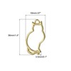 Unique Bargains Alloy Necklace Resin Casting Cat Shaped Pendant Frames 1.4" 20 Pcs - 2 of 4