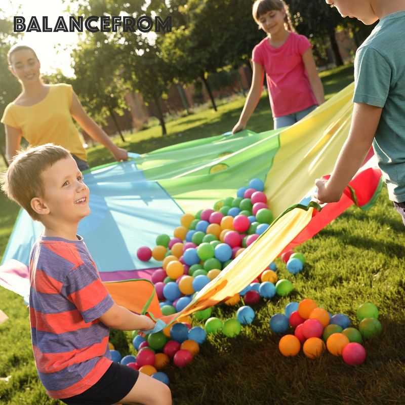 BalanceFrom Fitness 2.3 In 200 Crush Proof Play Pit Balls with Reusable Mesh Storage Bag for Playpens, Bounce Houses, and Kiddie Pools, Multicolor, 5 of 7